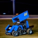 Stevie in his Pace car. He just won his heat race!